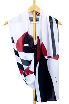 Daniela satin digital printed scarf