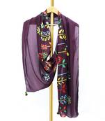 Alejandra satin digital printed scarf