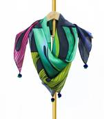 B  rbara satin digital printed scarf