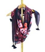 Antonia satin digital printed scarf