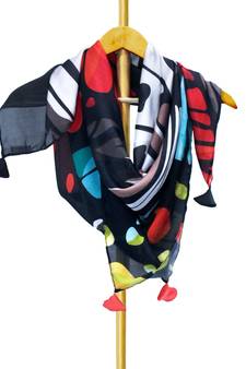 Carmen satin digital printed scarf