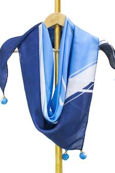 Leandra satin digital printed scarf