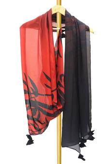 Narcisa satin digital printed scarf