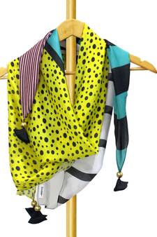 Renata satin digital printed scarf