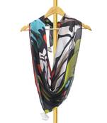 Abril satin digital printed scarf