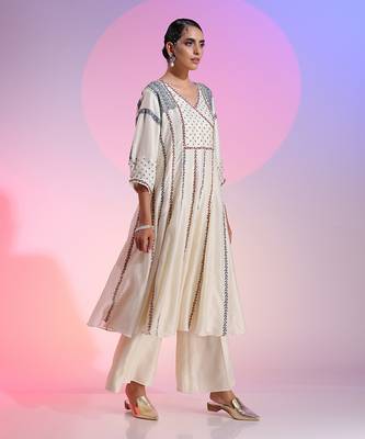 Beaded And Resham Kalidar Set 2