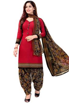 Anny Deziner Womens Cotton Printed kurta salwar with dupatta Set With Ineer (Ready To Wear)