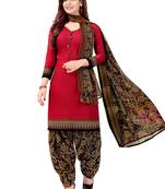 Anny Deziner Womens Cotton Printed kurta salwar with dupatta Set With Ineer (Ready To Wear)