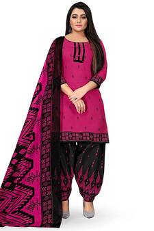 Anny Deziner Womens Cotton Printed kurta salwar with dupatta Set With Ineer (Ready To Wear)