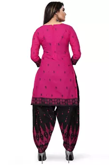 Anny Deziner Womens Cotton Printed kurta salwar with dupatta Set With Ineer (Ready To Wear)