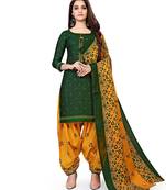 Anny Deziner Womens Cotton Printed kurta salwar with dupatta Set With Ineer (Ready To Wear)