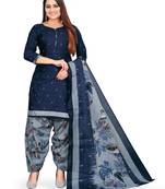 Anny Deziner Womens Cotton Printed kurta salwar with dupatta Set With Ineer (Ready To Wear)
