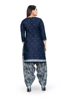 Anny Deziner Womens Cotton Printed kurta salwar with dupatta Set With Ineer (Ready To Wear)