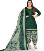 Anny Deziner Womens Cotton Printed kurta salwar with dupatta Set With Ineer (Ready To Wear)