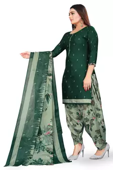 Anny Deziner Womens Cotton Printed kurta salwar with dupatta Set With Ineer (Ready To Wear)