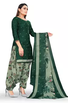 Anny Deziner Womens Cotton Printed kurta salwar with dupatta Set With Ineer (Ready To Wear)