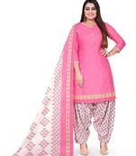 Anny Deziner Womens Cotton Printed kurta salwar with dupatta Set With Ineer (Ready To Wear)