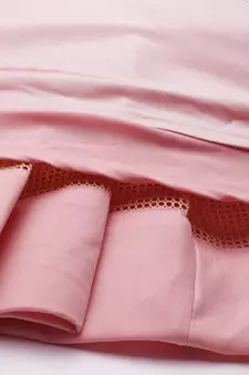 Ethnovogue Ready To Wear Dark Grey N Pink Embroidered Off Shoulder Gown