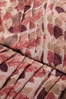 Ethnovogue Ready To Wear Multicolorcolored Embroidered Indo Western Gown