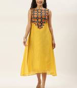 Ethnovogue Ready To Wear Multicolorcolored Printed Calf Length Dress