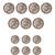 The Sun Buttons (Set Of 13)