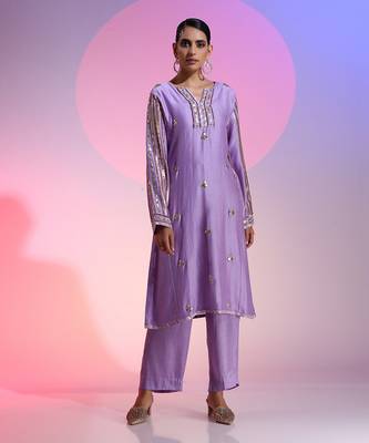 Gotta And Sequin Kurta Set 1