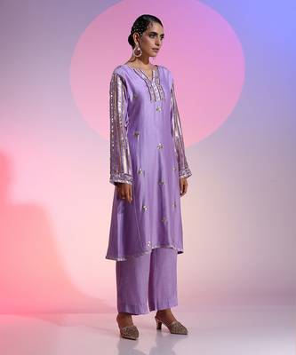 Gotta And Sequin Kurta Set 2