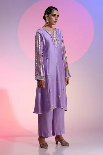 Gotta And Sequin Kurta Set