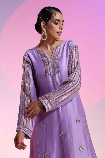 Gotta And Sequin Kurta Set