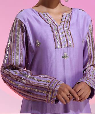 Gotta And Sequin Kurta Set 4