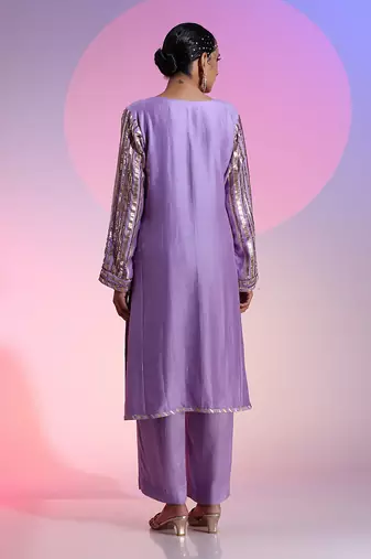 Gotta And Sequin Kurta Set
