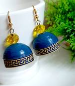 Blue agate jhumkas