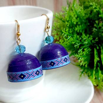 Multicolor agate jhumkas 1