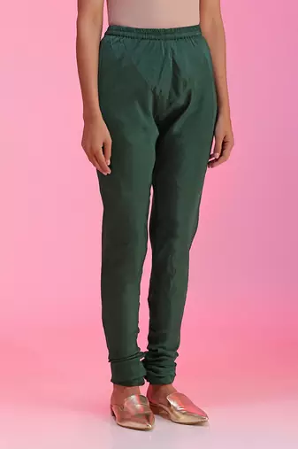 Sequin And Zardozi Green Kalidar Set