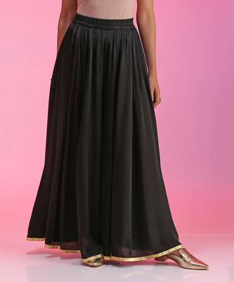Sequin And Beaded Black Sharara Set 5