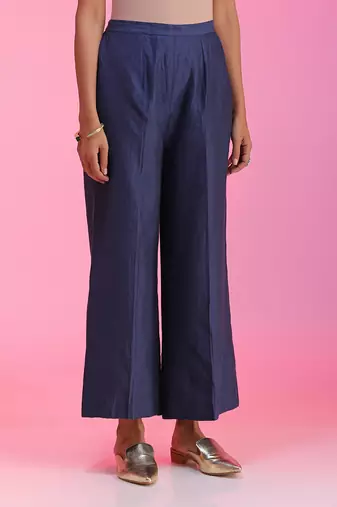 Zardozi And Pitta Blue Kurta Set