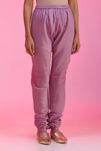 Zardozi Neck Mauve Kalidar Set