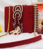 Erisha Clutch Red White