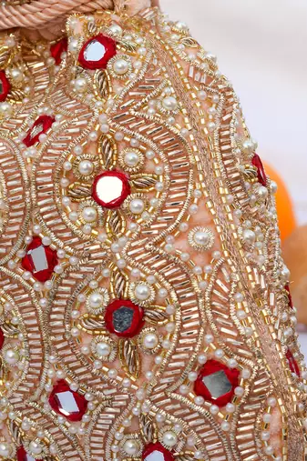 Idika Potli Beige-Red