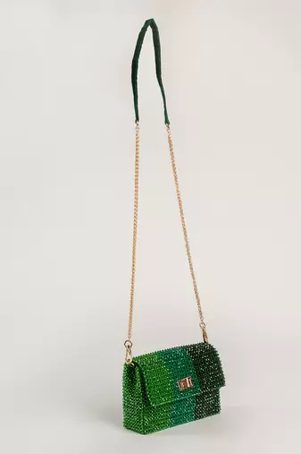 Mirai Clutch Dark Green