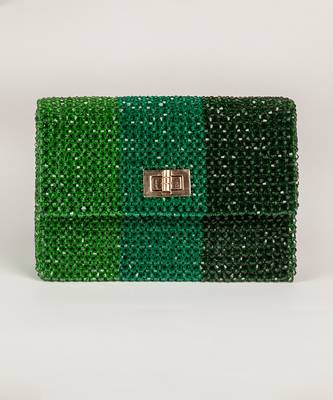 Mirai Clutch Dark Green 1