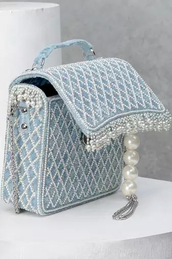 Natali Clutch Pastel Blue