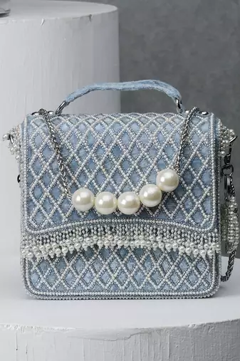 Natali Clutch Pastel Blue