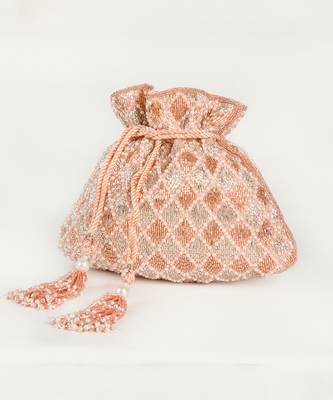 Rabia Potli Rose Gold Silver 2