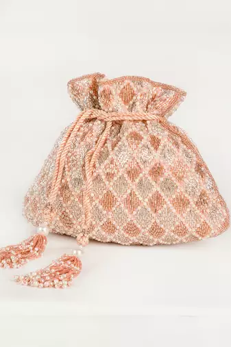 Rabia Potli Rose Gold Silver