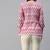 Pink Ikat Print With Gold Foil Cotton Blend Short Kurti