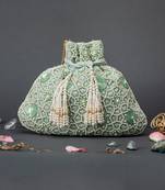 Raisa Potli Moss Green