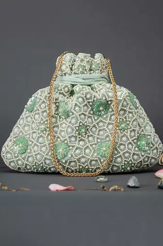Raisa Potli Moss Green