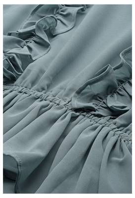 Grey plain georgette crop-tops 4