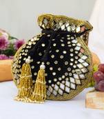 Satara Potli Black -Gold